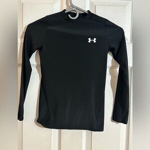 Under Armour kids black fitted shirt
